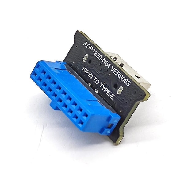 USB Er Adapter Riser Usb3.0 19pin To Type-e Muuntimen runko Paneeli Type C Plug-in Port F