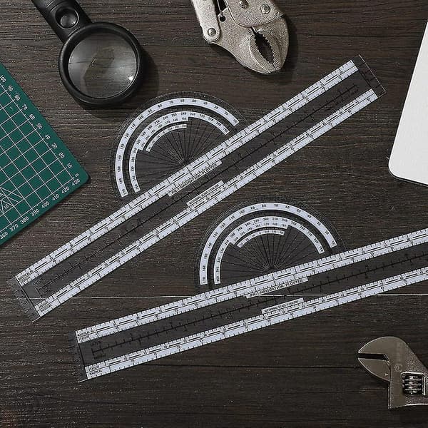 2 stk. plotterplotteverktøy luftfartsplotterdiagrammer Air Navi