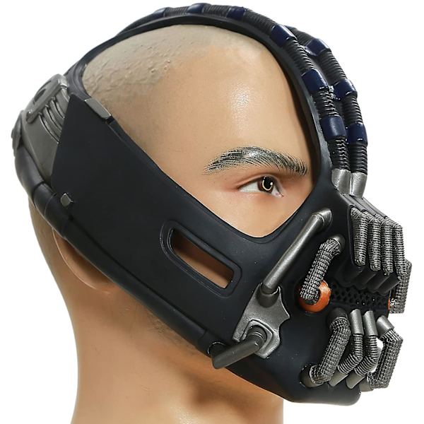 1:1 Cosplay Bane Mask Poison King Destroyer Superhjälte Skurk Gotham City Boss Halloween Maskerad Kostym Rekvisita Bane