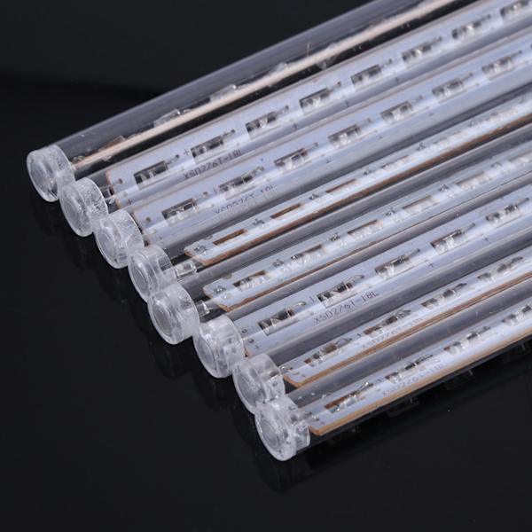 8 st/set 30 cm Meteor Rain Tube Lights 144 Led Ljusa Fallande String Lampor Dekor 100-240v Eu Färgglada