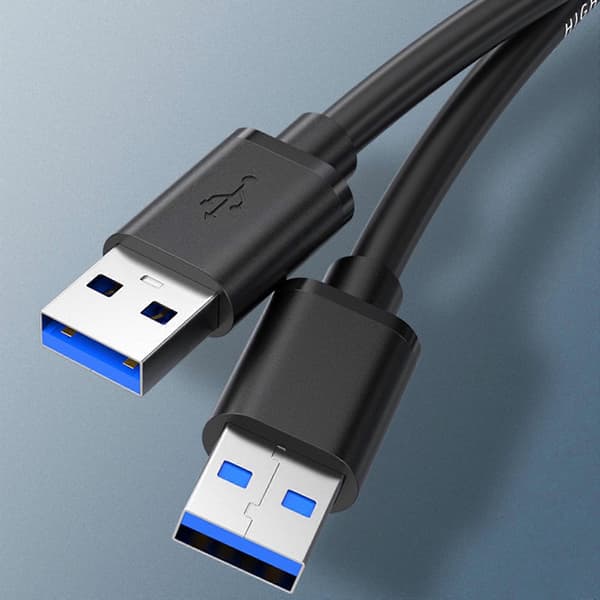 USB3.0 Höghastighetskabel USB3.0 Hane till Hane Kabel USB Förlängare för Sömlös Dataöverföring Perfekt för Hårddisk 2m