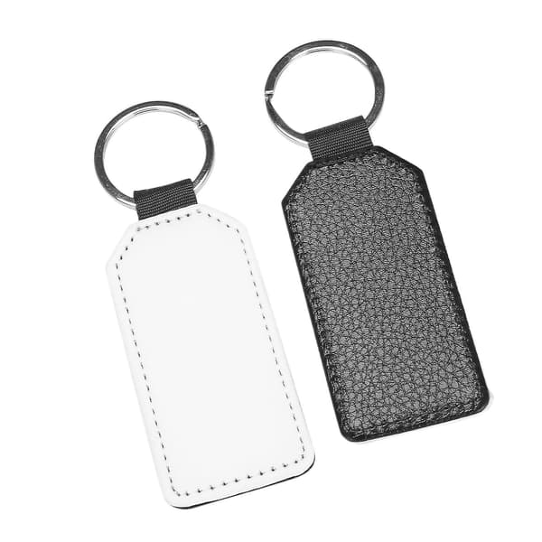 10-pack Sublimeringsblanks Nyckelringar Glitter PU-Läder