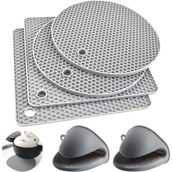 4pcs Pot Trivets,set Silicone Pot Holders,silicone Trivets,silicone Hot Pads Trivets,durable