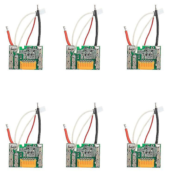 6 st Li-Pcb laddningskretskort för 18v 3ah 6ah Bl1830 Bl1815 Bl1845 Bl1860