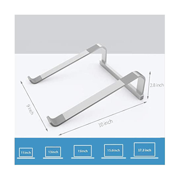 Stabil stasjonær bærbar PC-stativ Ergonomisk aluminium-datamaskin