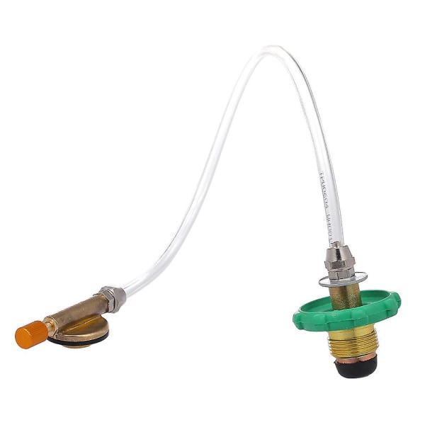 Campingspis Propangas Påfyllningsadapter Platt Cylinder Tank Koppling Flaska Adapter