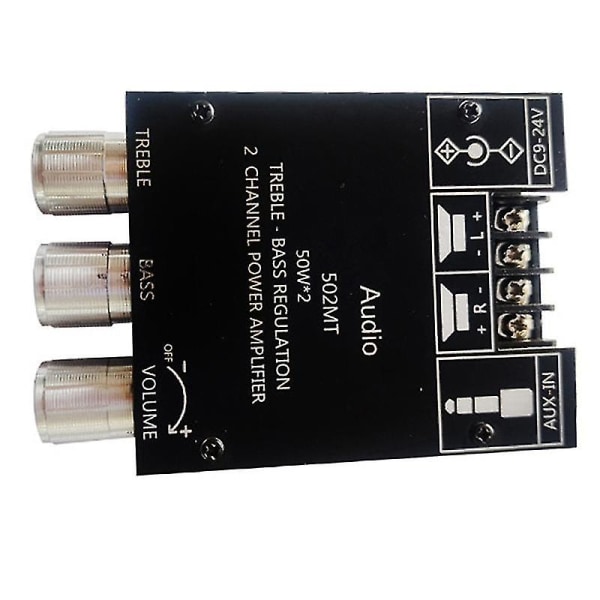 -502mt Tandhjul Modul Förstärkare 2.0 Två-chl Hög- Adjment Förstärkare Kort 50w X 2