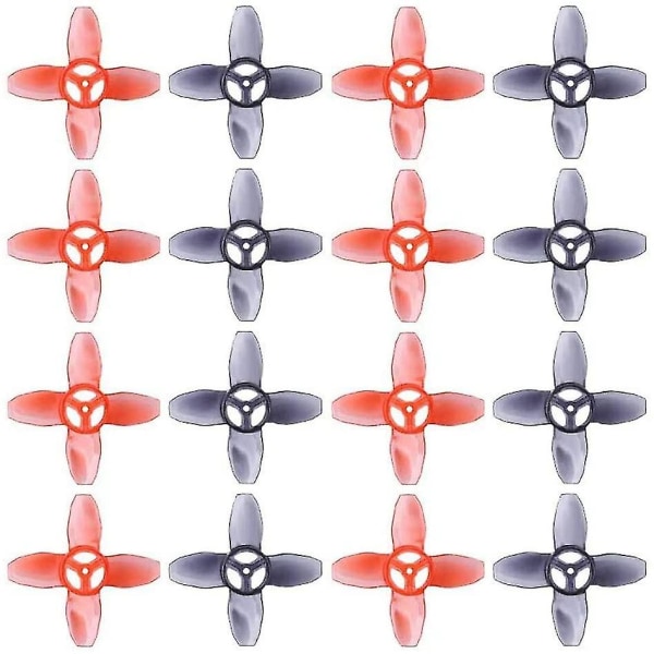 16 stk For Avan Tinyhawk Turtlemode Propeller 40mm 4-blad 1,5mm Hull, for 0802 Motor Indoor Fpv Raci