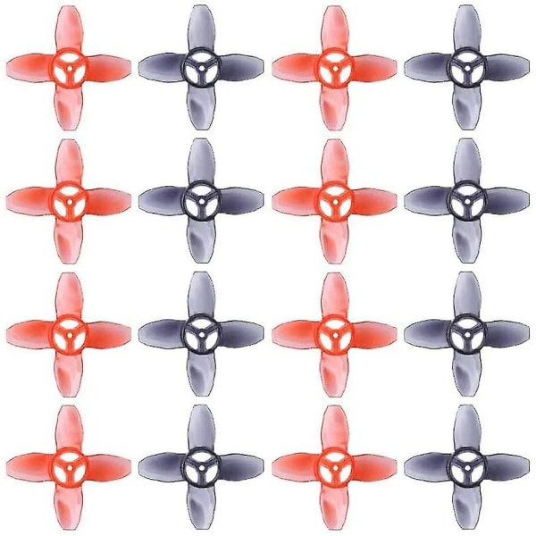 16 stk For Avan Tinyhawk Turtlemode Propeller 40mm 4-blad 1,5mm Hull, for 0802 Motor Indoor Fpv Raci