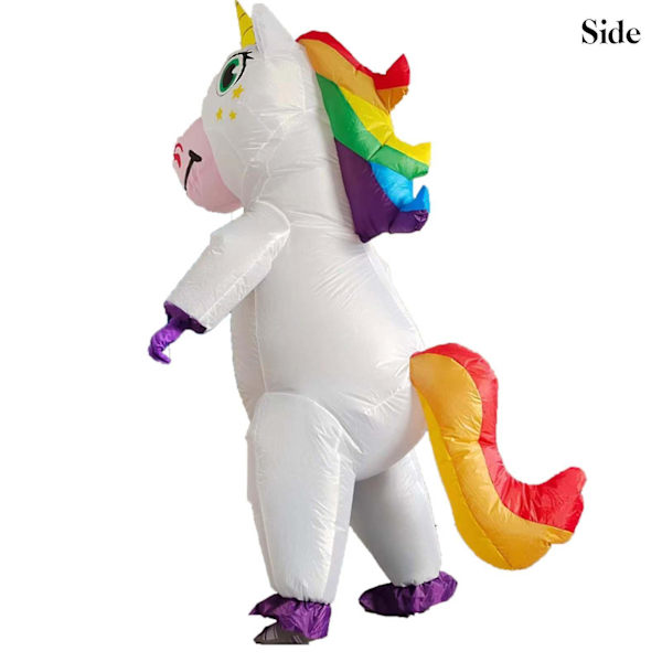 Uppblåsbar enhörningsdräkt Uppblåsbar enhörningsdräkt för barn Vuxna Cosplay Fantasia-fest Uppblåsbar jumpsuit