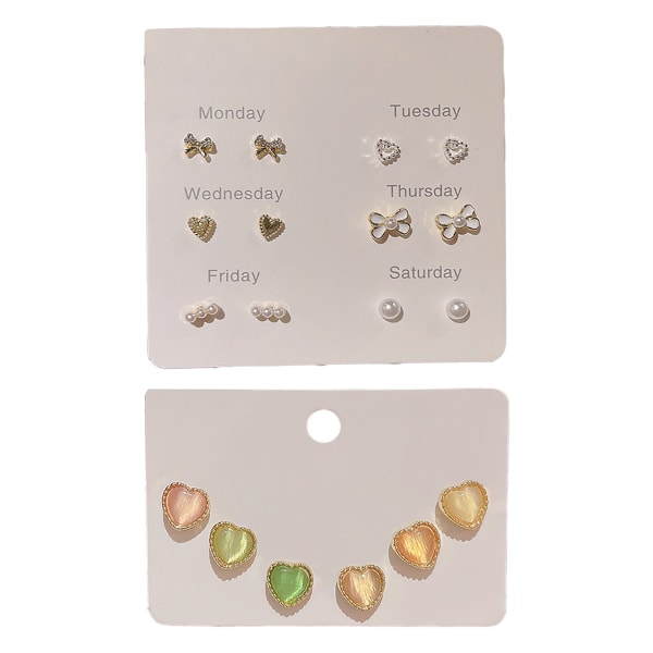 Pendientes Mujer Studs Bar Ring CZ Studs Lightning Bolt Studs Micro Studs Multicolor style:style3;