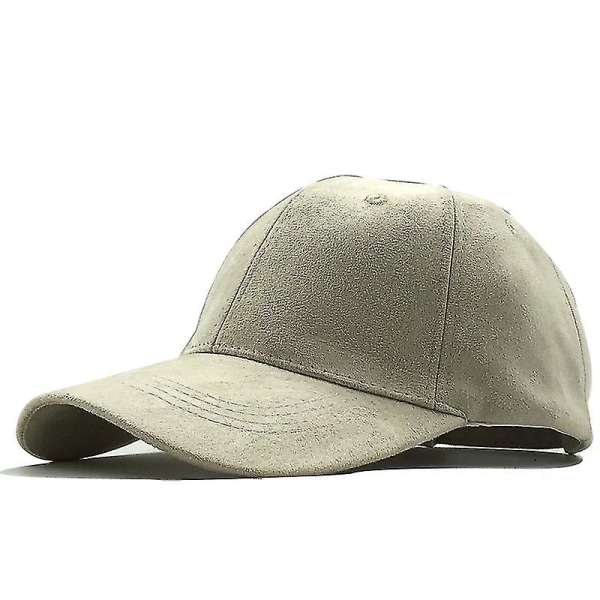 Unisex blød ruskind baseballkasket Casual ensfarvet sportshat Knogle Snapback Justerbar åndbar far vinterhatte til kvinder mænd 1