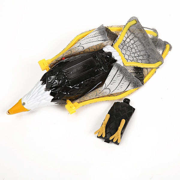 Flygande fågel kattleksak, simulerad fågel interaktiv kattleksak för inomhuskatter Eagle sound model [without battery]