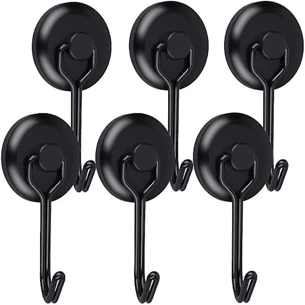 Vahva magneettinen koukku 14 kg 20d magneettinen jääkaappikoukku musta Ne