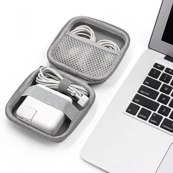 Bärbar förvaringsväska för hörlurar Hårt skal Digitalt case Eva Bluetooth -väska Datakabel Mac Laddare U Disk Cover