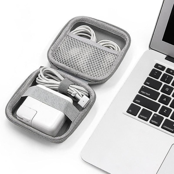 Bærbar øretelefonoppbevaringsveske Hard skall Digital gadgetveske Eva Bluetooth-veske Datakabel Mac-lader U-disk Beskyttende deksel