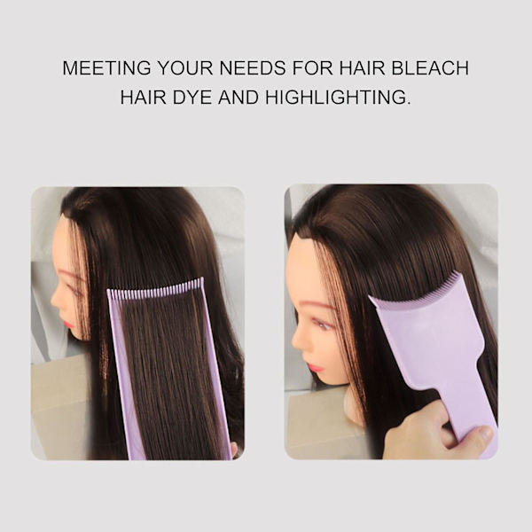 3 stk Balayage-brett med buede kamtenner, glatte overflater og bredere foliebrett for hårfarging