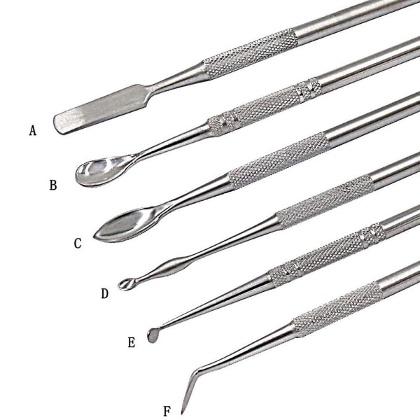 12 stk voksutskjæringssett med dobbel ende for dentalvoksmodellering Skulpteverktøy Dental Picks Polymer Potter