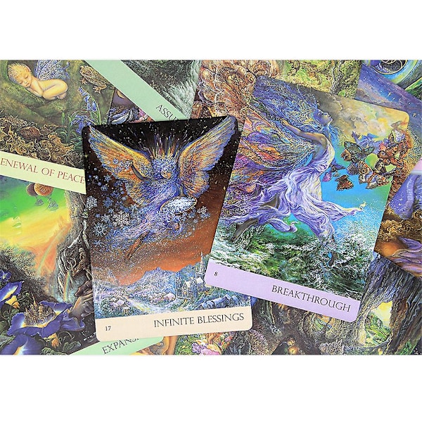 Engelsk Tarot - Nature's Whispers Oraclekort - 50 Kort Sæt - Spådom - Fest - Brætspil