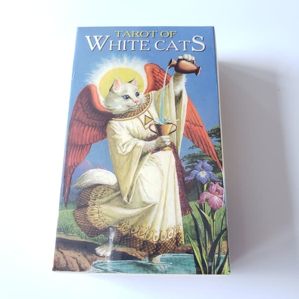Heta Tarot Tarot och Oracle-kortspel på spanska gato blanco