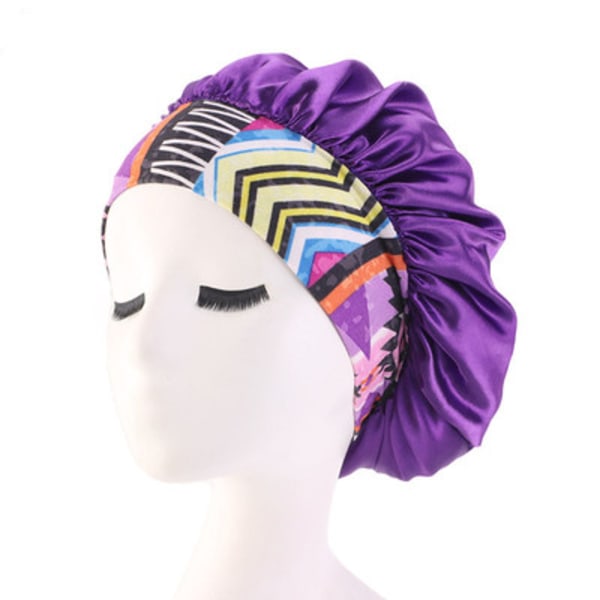 Vedenpitävä cap leveänauhainen elastinen hattu cap kampaamo lace purple