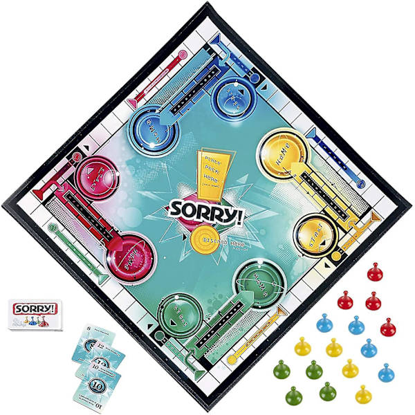 Hasbro Gaming Sorry! Parker Brothers Familjespel För 2
