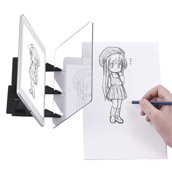 Gjør-det-selv optisk dessertprojektor - Maling Trace-and-Draw-gave med Copy Board-projektor