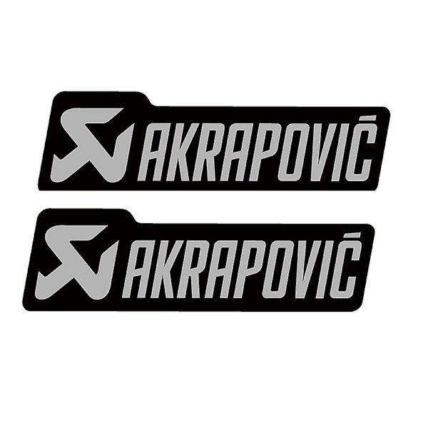 Epoksi-moottoripyörän tarrat Akrapovic-logolle, vedenpitävät tarra-lisävarusteet