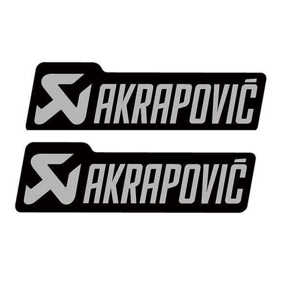 Epoksimoottoripyörän moottoripyörätarrat Akrapovic-logoon, vedenpitävät tarratarvikkeet
