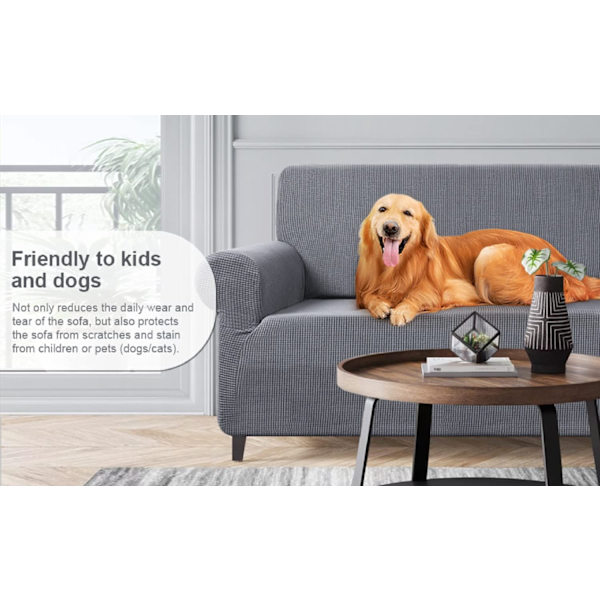 Hög stretch sofföverdrag 3-sits ultra mjuk stilren soffa C