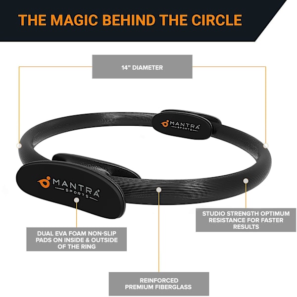Pilates Ringmagic Fitness Ring Udstyr Bækkenbundstræner