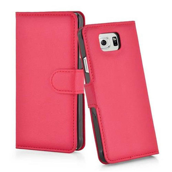 Samsung Galaxy S6 -kotelo - korttipaikoilla ja jalustatoiminnolla CARMINE RED