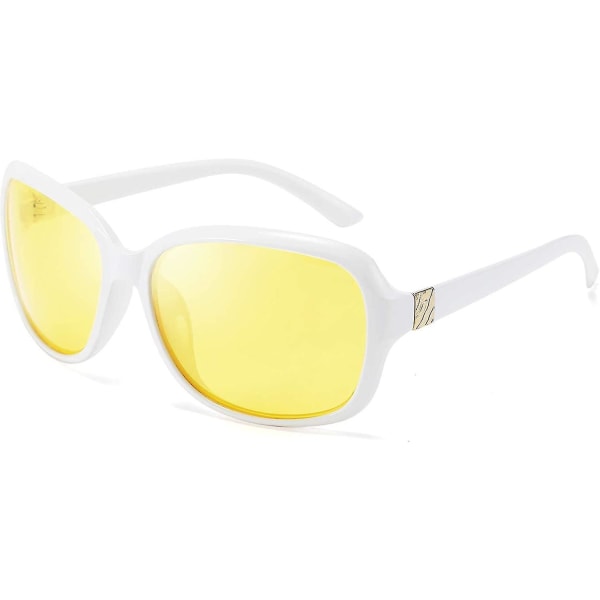 Klassiske nattbriller for kvinner som kjører antirefleks omslag gule solbriller C3