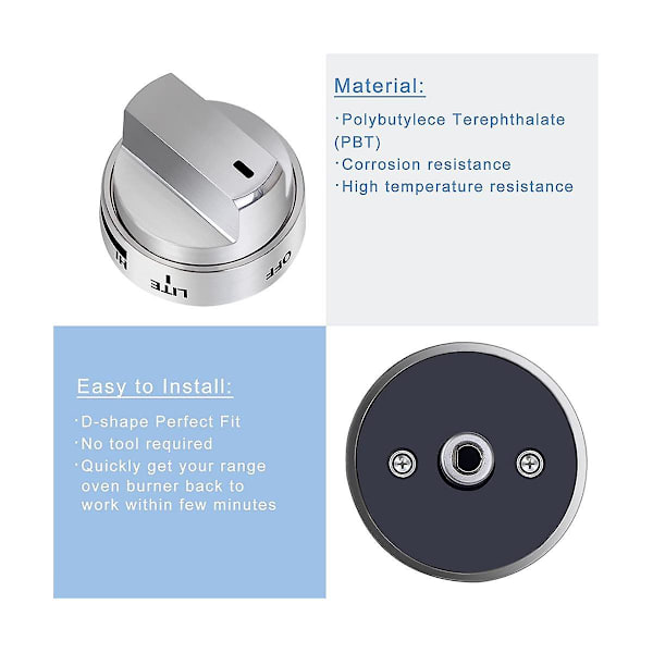 5 stk Aez73453509 komfyr knotter brenner kontroll knotter for Lg gass komfyr/ovn/rekke knotter erstatning for Aez