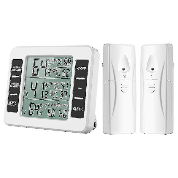 Opgraderet version køleskabs termometer trådløs digital fryser