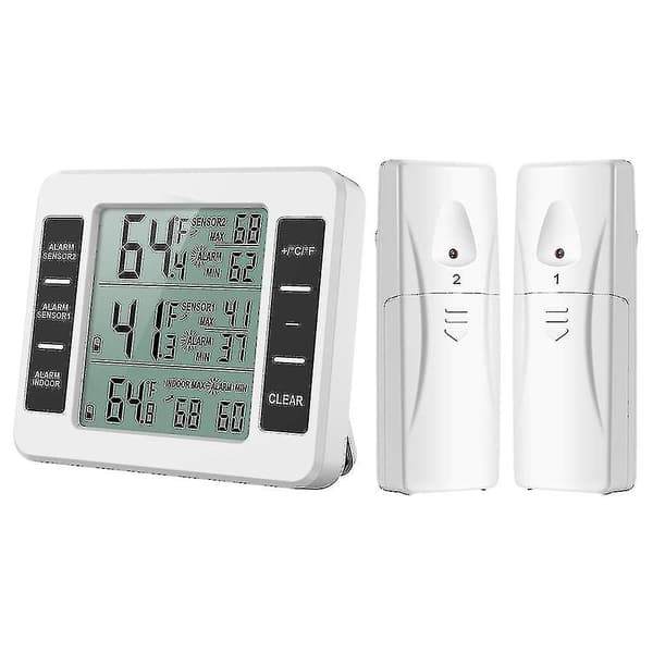 Uppgraderad version kylskåpstermometer trådlös digital frys