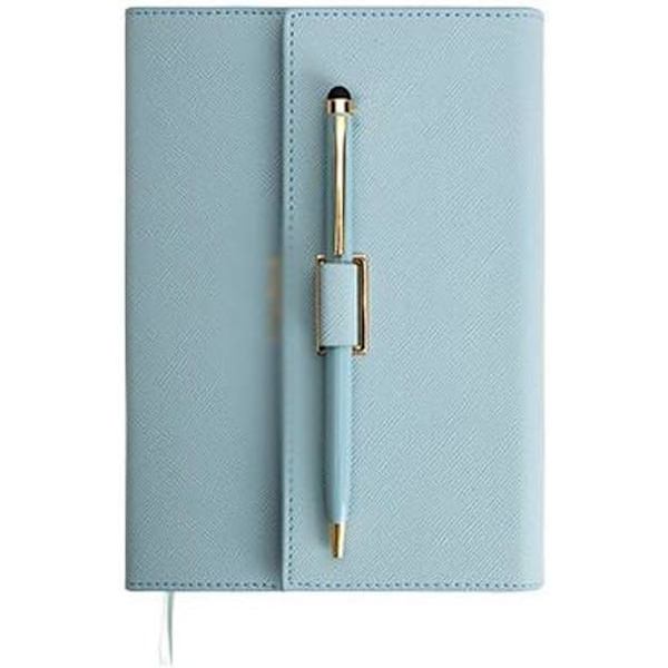 Journal Journal Premium Tykt Papir Kunstlæder Skrivebøger med Pen Loop blue gray
