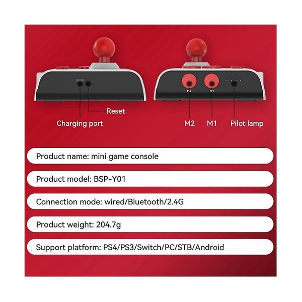 Bærbar Bluetooth Trådløs Pc Computerversion Til Android Ios Telefon Switch Tv 2.4g Gaming Control