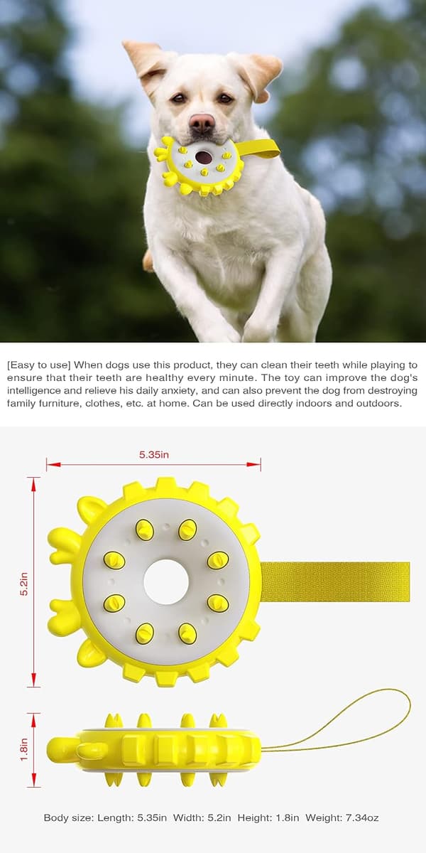 Hundleksak Hund Molar Tugga Ring Interaktiv Kul