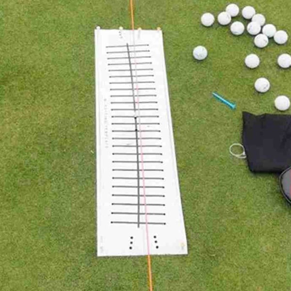Golf Putter Putting Mat Trener Innendørs Putting Green Pad Utstyr Golf Treningslinje Treningshjelpemidler