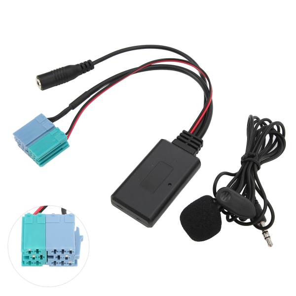 6+8 Pin Bluetooth Aux In Adapter Hands Free Mikrofon Erstatning For Fiat Bravo For Visteon Radio Siden 2007