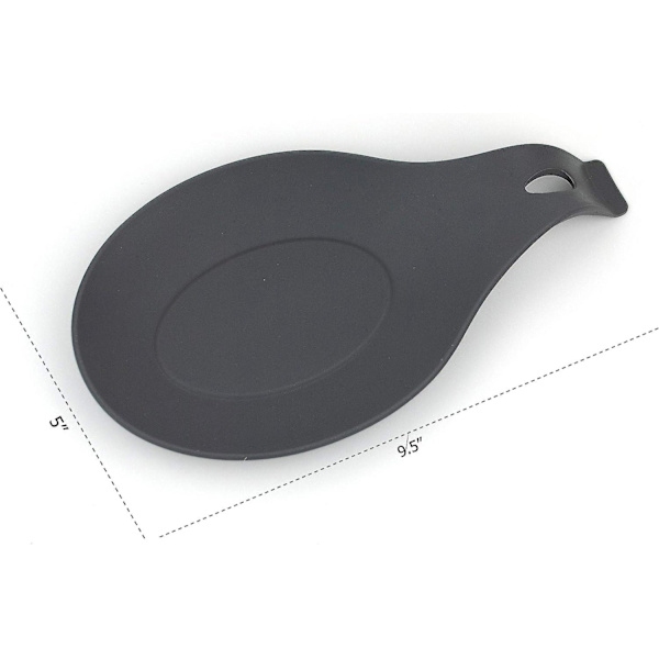 Moderne Silikon Ske Spiller | Køkkenredskabsholder | Kvalitetsmateriale | BPA Fri | Spatelholder | Kogeplade Ske Spiller (sæt af 3)
