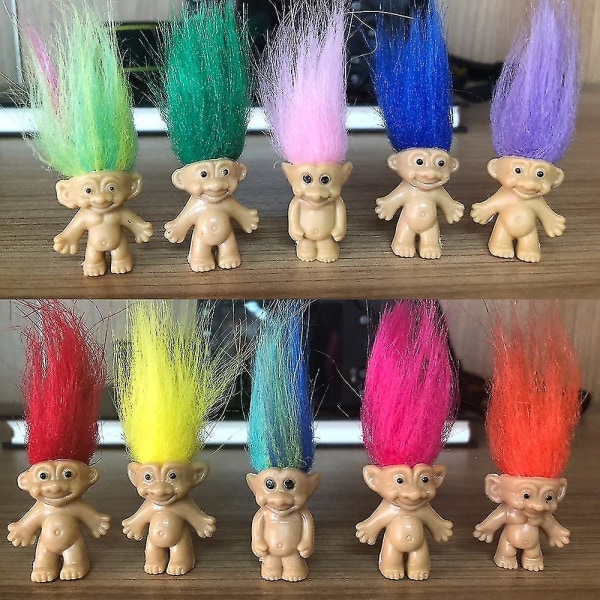 10 Stykker Mini Troll Dukker