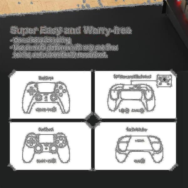 R100 Pro USB Modtager Trådløs Adapter Gamepad Konverter til PS4 PS5 Serie Switch Controller Bluet