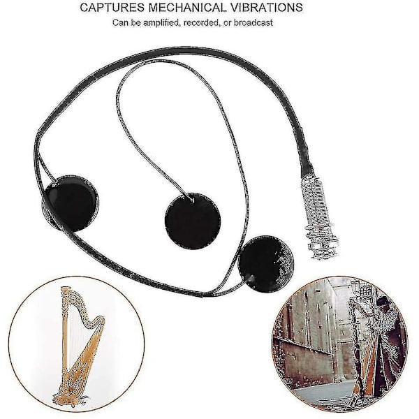 Harpe Pickup Transducer Piano Forhåndstilkoblede Pickups Harpedeler Mus