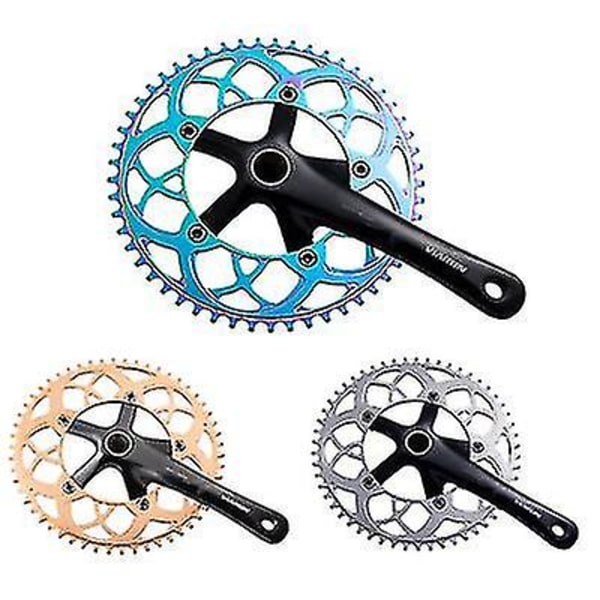 Aluminiumlegering udskiftning cykel klinge Stronglight 130bcd 56t 54t til foldecykel, mountainbike colorful 54 tooth