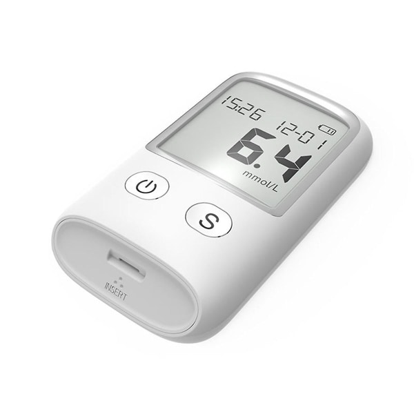 Hemoglobiinimittari Hemoglobiinitesteri Hemoglobiinitestin sarja Glucometer verensokerin mittaamiseen, 25 testiliuskaa + 25x neulaa