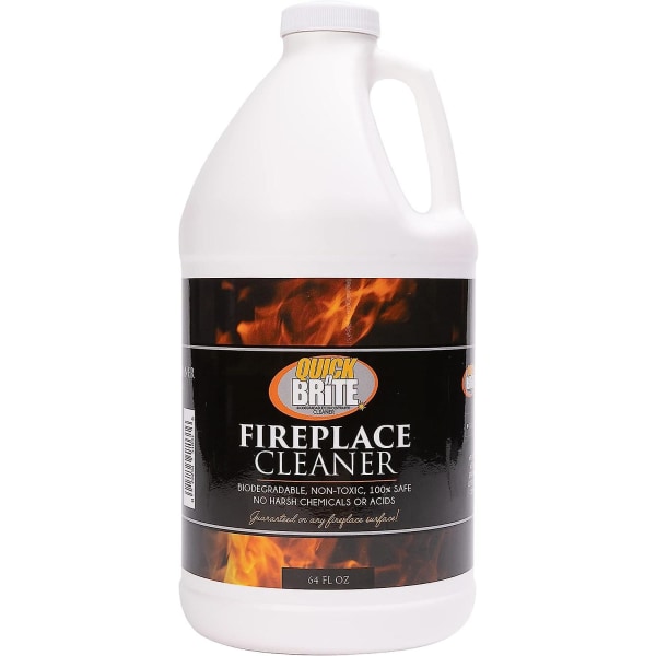 Fireplace Gel Cleaner for Brick, Stone, Rock, Tile, and Marble Fireplaces or Hearths, Nonabrasive, No Harsh Fumes, Made in the USA