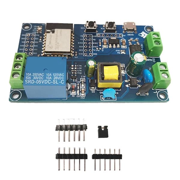 AC/DC Strømforsyning Wifi Bluetooth Enkelt Relæ Modul ESP32-C3 Relæ Udviklingskort