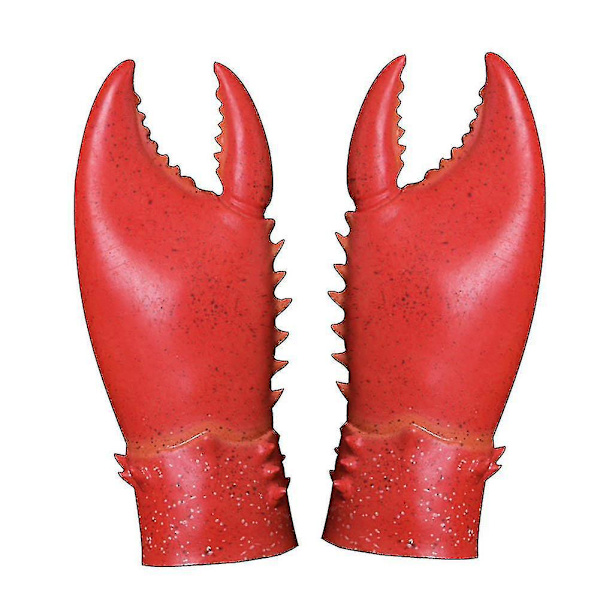 Krabba Hummer Klor Handskar Cosplay Rolig Fest Latex Nyhet Leksak Handskar Vantar 2019 Ny För Fest Eller